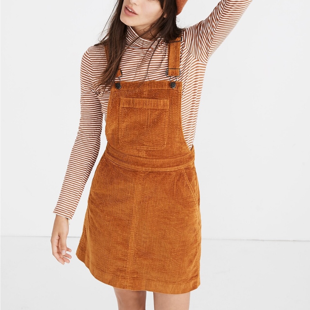 Madewell Corduroy Overall Dress